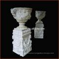 Complex carved characters carved stone carving flower pots of fruit